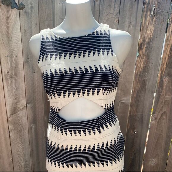 Mara Hoffman black and white cutout dress size 2 - Picture 11 of 15